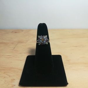 Jewelry - Vintage sterling silver ring with colorful stones Jewelry - Vintage sterling silver ring with colorful stones